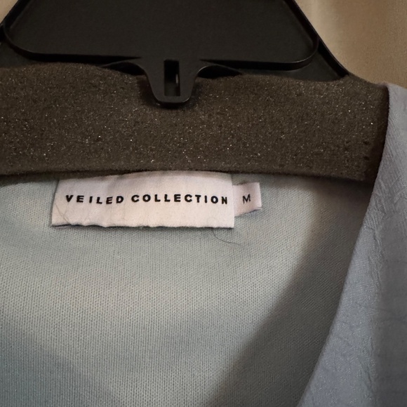 Veiled Collection long sleeve light blue maxi dress - Picture 3 of 3